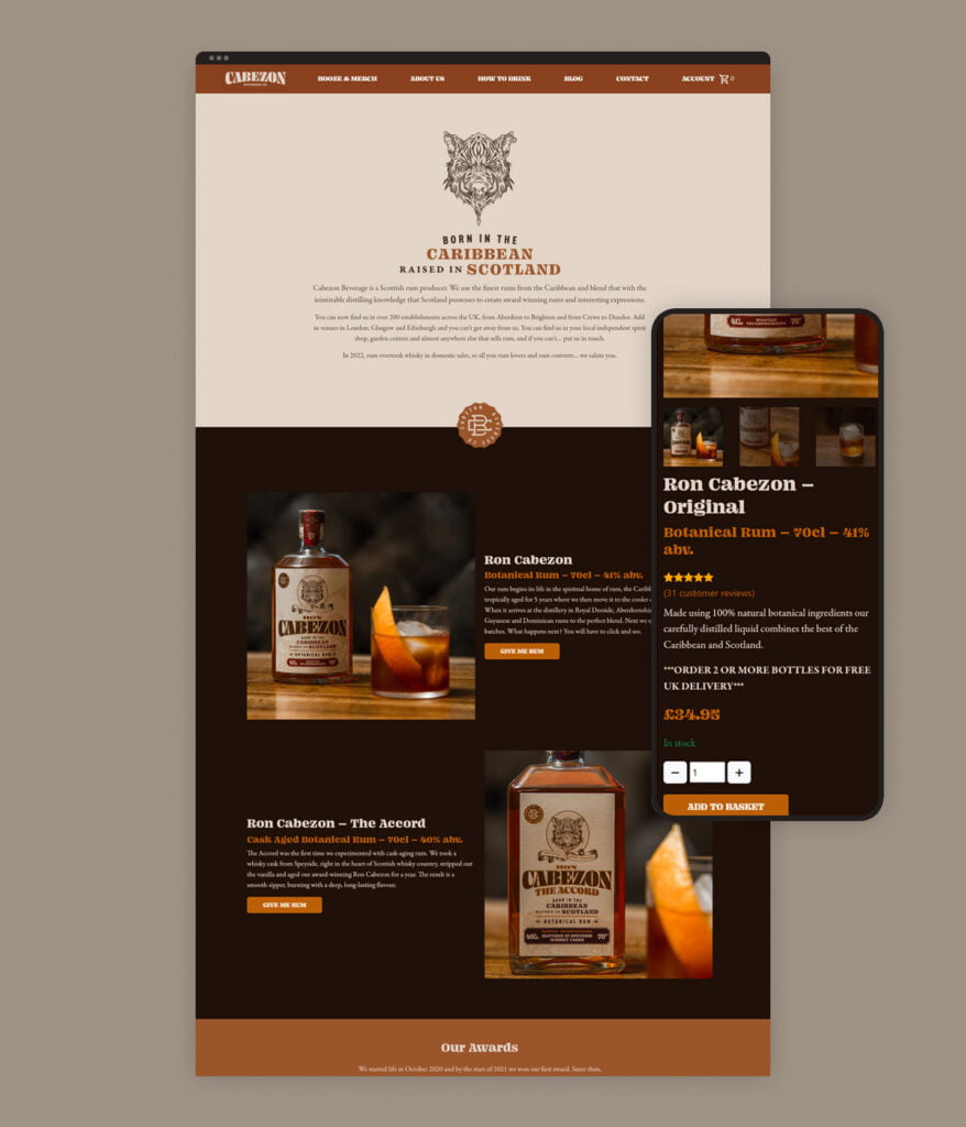 Cabezon Beverage - Homepage